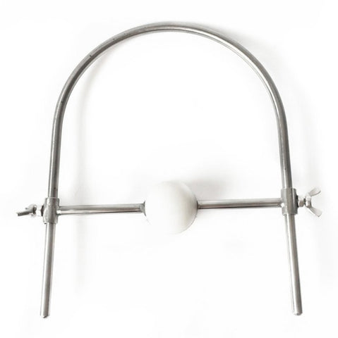 Silicone Ball Gag Stainless Steel Harness - Bondage Gags and Bits