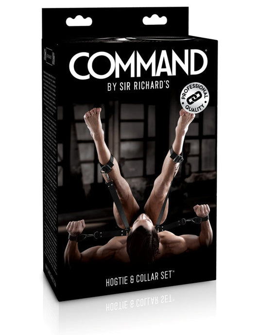 Pipedream Sir Richards Command BDSM Hogtie and Collar Set - Cuffs and Restraints
