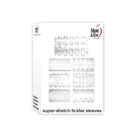 Super Stretch Tickler Sleeves by Adam & Eve - Cock Rings