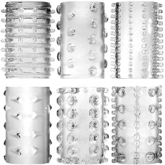 Super Stretch Tickler Sleeves by Adam & Eve - Cock Rings