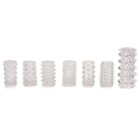 Super Stretch Tickler Sleeves by Adam & Eve - Cock Rings