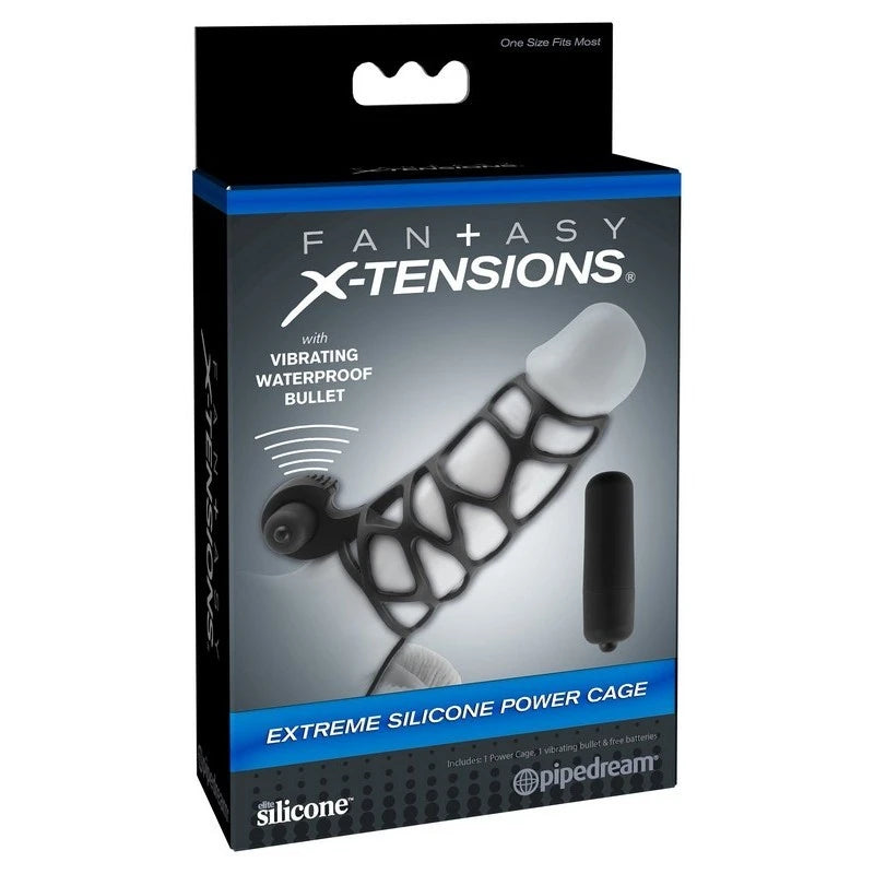 Fantasy X-Tensions Extreme Silicone Power Cock Cage Pumps, Extenders and Sleeves