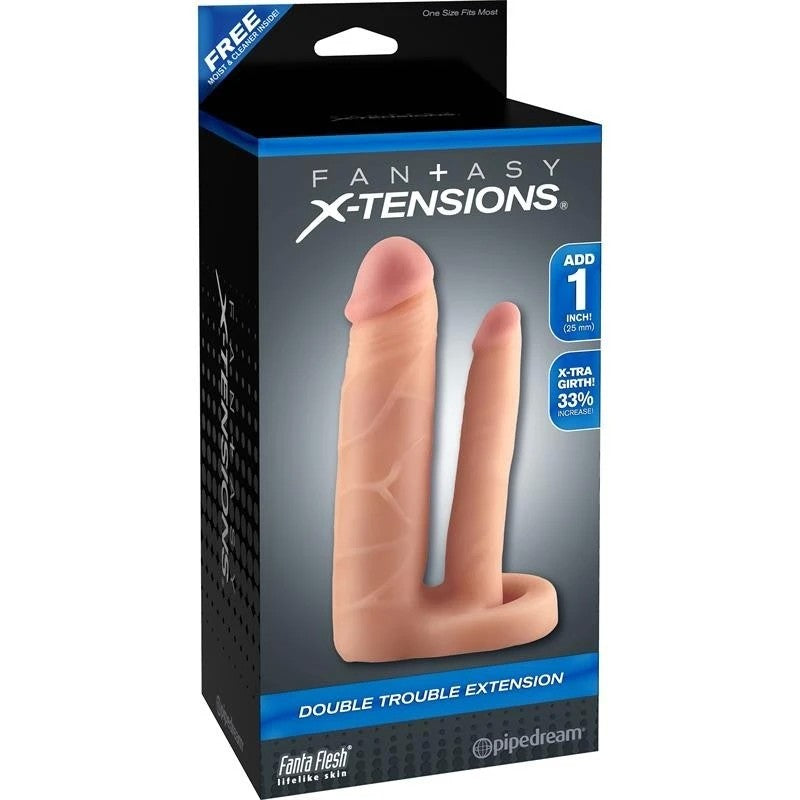 Fantasy X-Tensions Double Trouble Penis Extension Solid Pumps, Extenders and Sleeves
