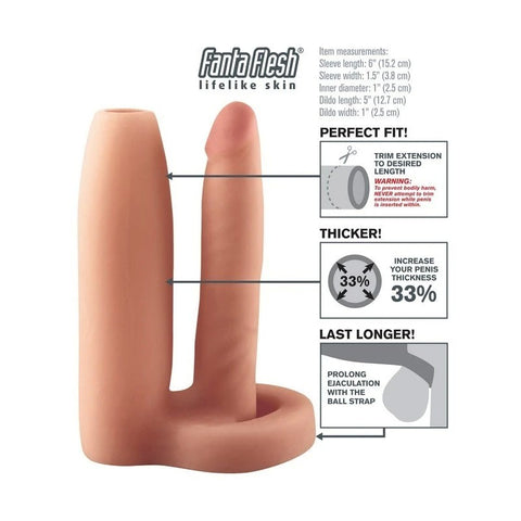 Fantasy X-Tensions Double Trouble Cock Girth Gainer - Pumps, Extenders and Sleeves