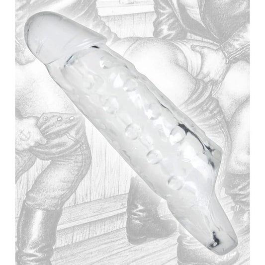 Tom of Finland Clear Realistic Cock Enhancer Sheath - Pumps, Extenders and Sleeves