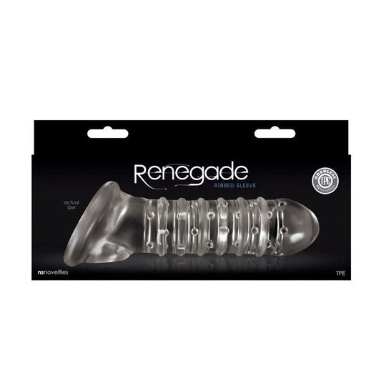 Renegade Ribbed Extender - Maximize Size and Pleasure - Pumps, Extenders and Sleeves