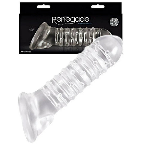 Renegade Ribbed Extender - Maximize Size and Pleasure - Pumps, Extenders and Sleeves