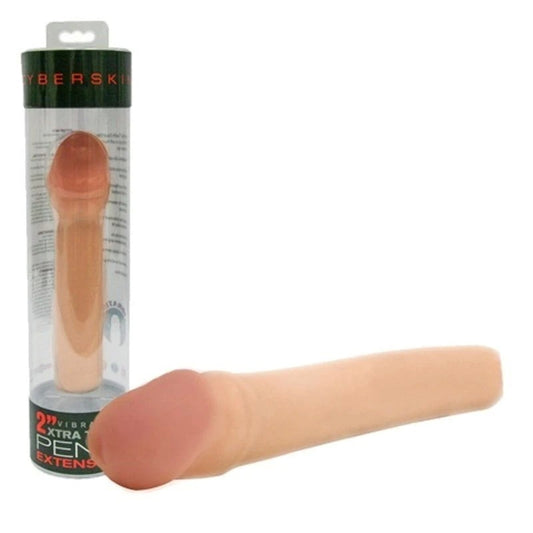 CyberSkin 2 Inch Xtra Thick Vibrating Transformer Penis Extensio - Pumps, Extenders and Sleeves