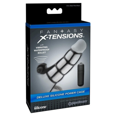 Fantasy X-Tensions Deluxe Silicone Power Cock Cage - Pumps, Extenders and Sleeves