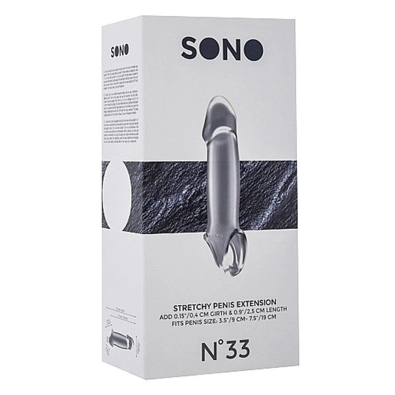 Sono No.33 Stretchy Penis Extension Translucent Pumps, Extenders and Sleeves