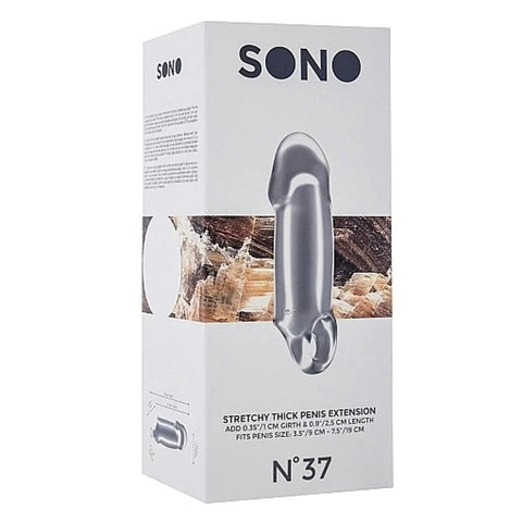 Sono No.37 Stretchy Thick Penis Extension Translucent - Pumps, Extenders and Sleeves