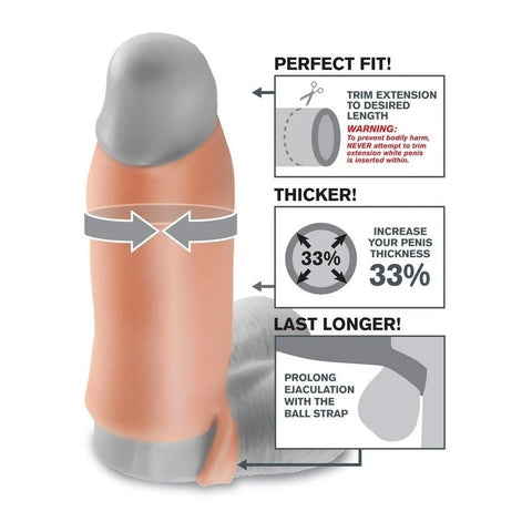 Fantasy X-Tensions Real Feel Penis Enhancer XL - Pumps, Extenders and Sleeves