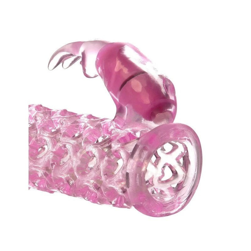 Fantasy X-Tensions Vibrating Couples Cock Cage Pink Pumps, Extenders and Sleeves