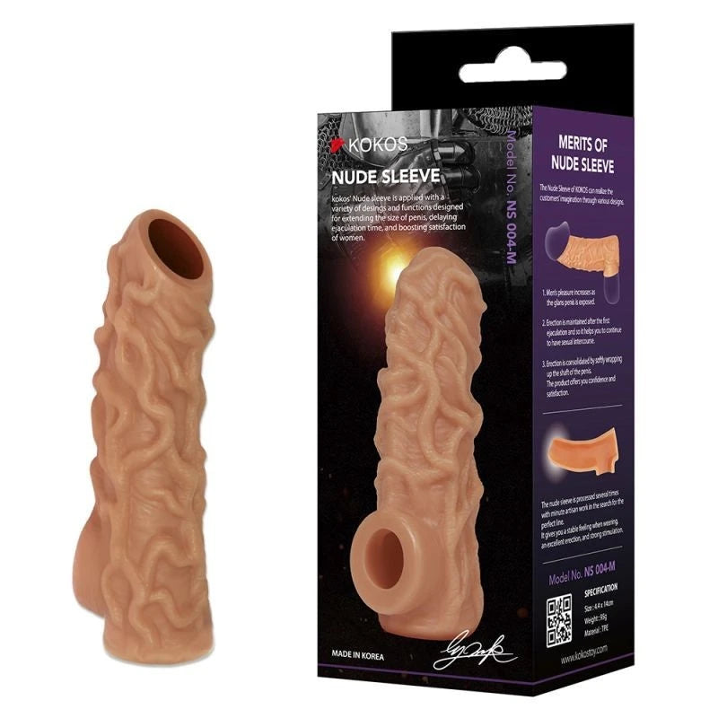 Kokos Nude Mens Penis Development Sleeve 4 Penis Sleeves and Extenders