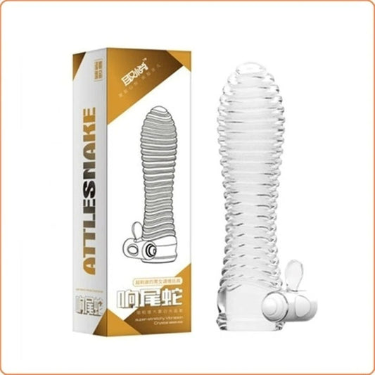 Attlesnake Super-stretchy Vibration Crystal Sleeves - Pumps, Extenders and Sleeves