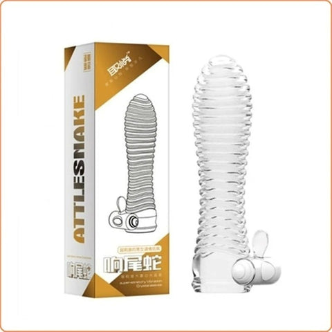 Attlesnake Super-stretchy Vibration Crystal Sleeves - Pumps, Extenders and Sleeves
