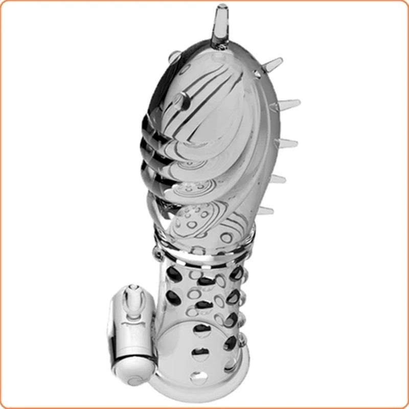 Sensual Bliss - BDStyle's Vibrating Crystal Penis Sleeve Pumps, Extenders and Sleeves