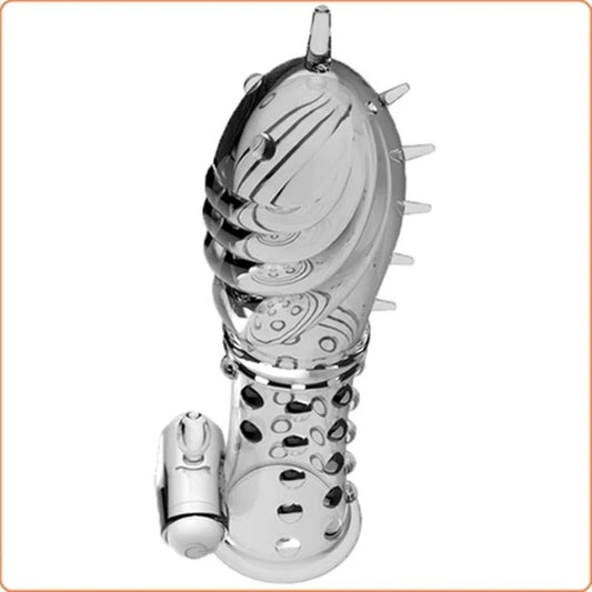 Sensual Bliss - BDStyle's Vibrating Crystal Penis Sleeve - Pumps, Extenders and Sleeves