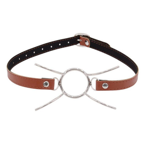 BDStyle Deluxe Spider Bondage Gag with Pin Buckle - Bondage Gags and Bits