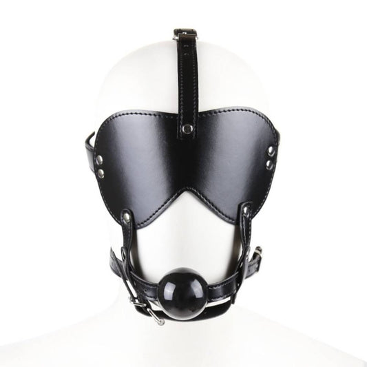 BDStyle Bondage Gag Harness with Blindfold Bondage Gags and Bits
