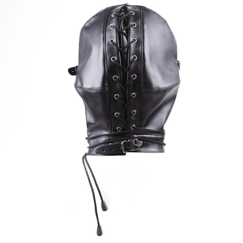 BDStyle BDSM Play Full Mask Eyes & Mouth Detachable - Blindfolds And Masks