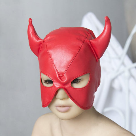 BDStyle Ox Horn Face Extreme Restraint Bondage Hood - Masks And Blindfolds