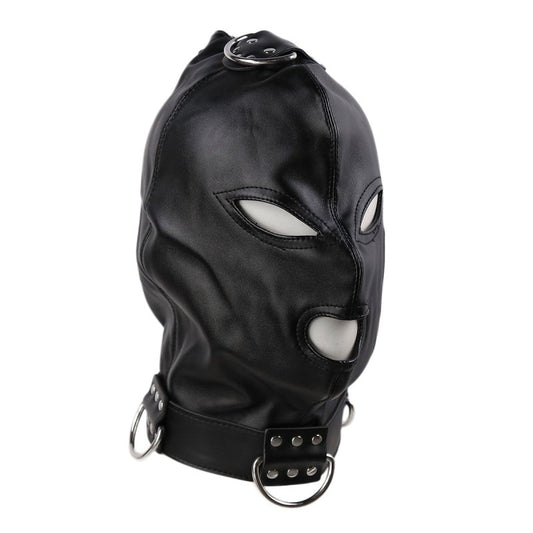 BDStyle Gothic Black Bondage Play Hood - Bondage Hoods