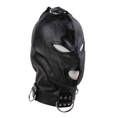 BDStyle Gothic Black Bondage Play Hood - Bondage Hoods