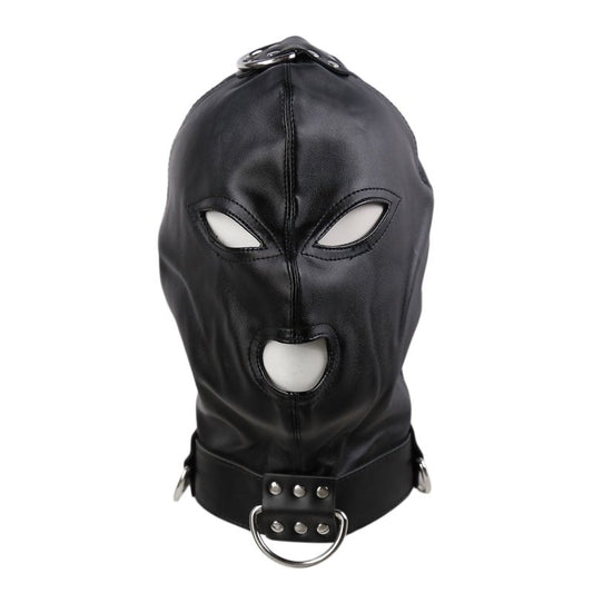 BDStyle Gothic Black Bondage Play Hood - Bondage Hoods