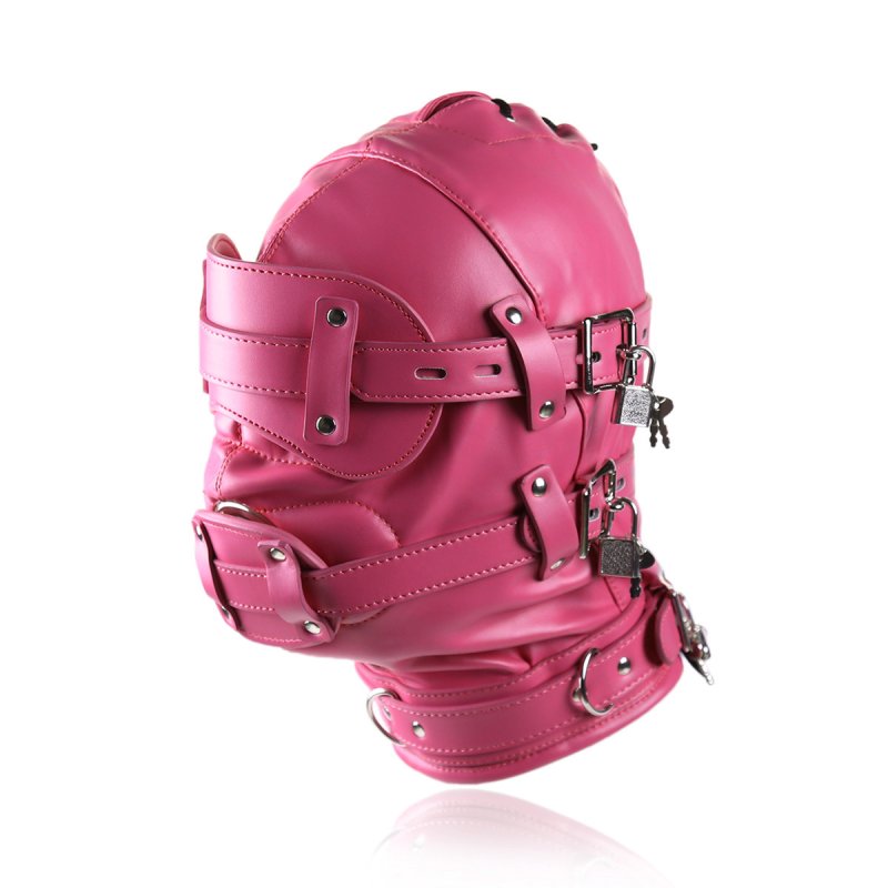 Bug-Eyed Lockdown Hood With Penis Gag by BDStyle - Bondage Hoods