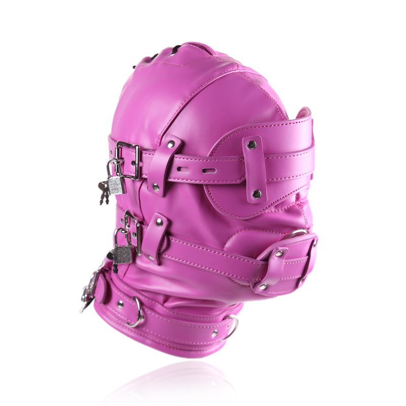 Bug-Eyed Lockdown Hood With Penis Gag by BDStyle - Bondage Hoods