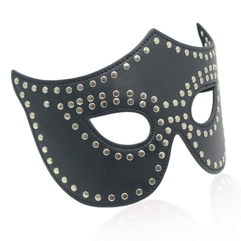 BDStyle Eye Mask with Rivets Detail - Blindfolds And Masks