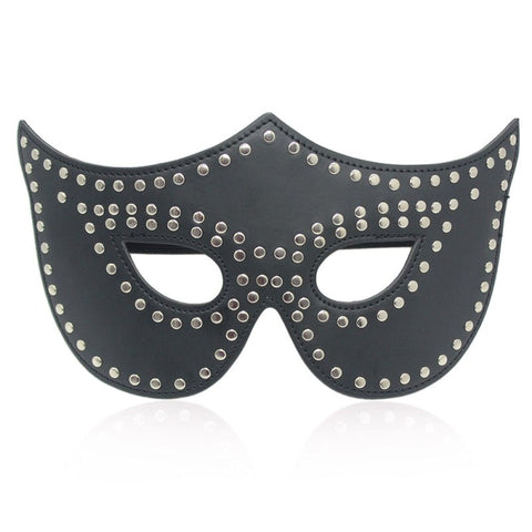 BDStyle Eye Mask with Rivets Detail - Blindfolds And Masks