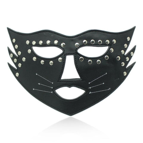 BDStyle Cat Face Mask with Beard - Blindfolds And Masks
