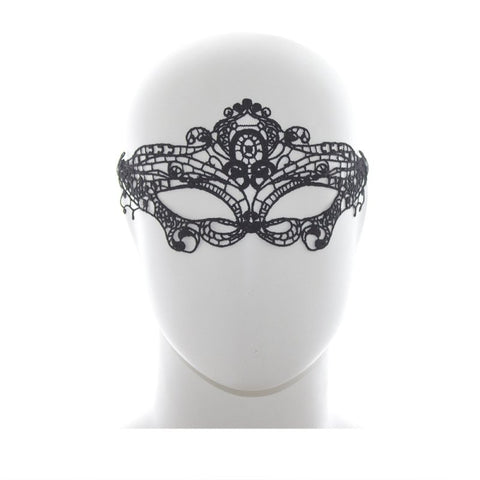 BDStyle Romantic Black Lace Mask - Blindfolds And Masks