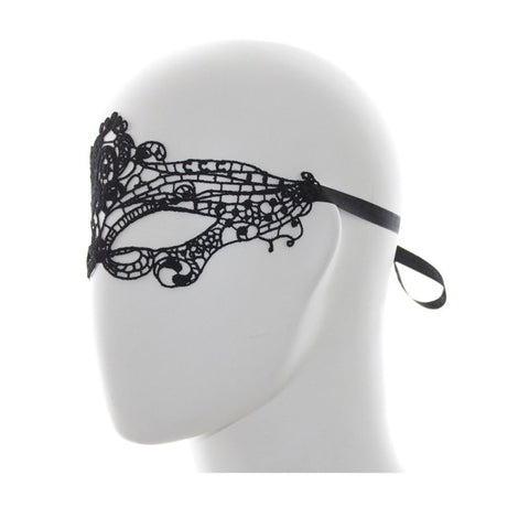 BDStyle Romantic Black Lace Mask - Blindfolds And Masks