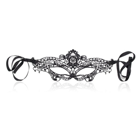 BDStyle Romantic Black Lace Mask - Blindfolds And Masks