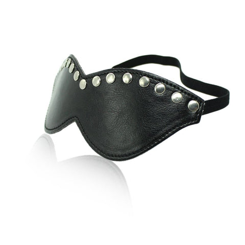 BDStyle Black Leather Blindfold Mask - Blindfolds And Masks