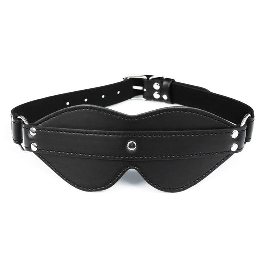 BDStyle Cingulum Stud Fancy Blindfold with D Ring - Blindfolds And Masks