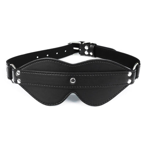 BDStyle Cingulum Stud Fancy Blindfold with D Ring - Blindfolds And Masks