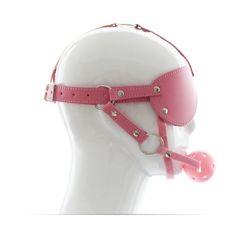 BDStyle Blindfold With Breathable Ball Gag - Blindfolds And Masks