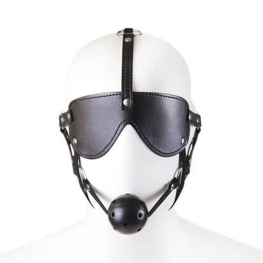 BDStyle Blindfold With Breathable Ball Gag Blindfolds And Masks