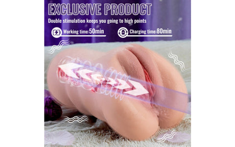 Xise Sora App Control Vibrating Realistic Vaginal Masturbator - Masturbators and Strokers