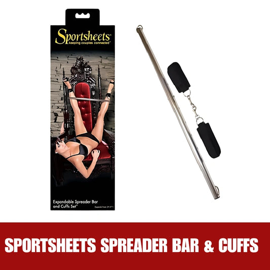 Sportsheets Spreader Bar and Cuffs Set — buy online at Adultsmart Australia