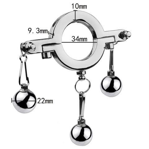Sensual Stainless Steel Hanger - Customizable Weight for Heightened Pleasure - Steel Sex Toys
