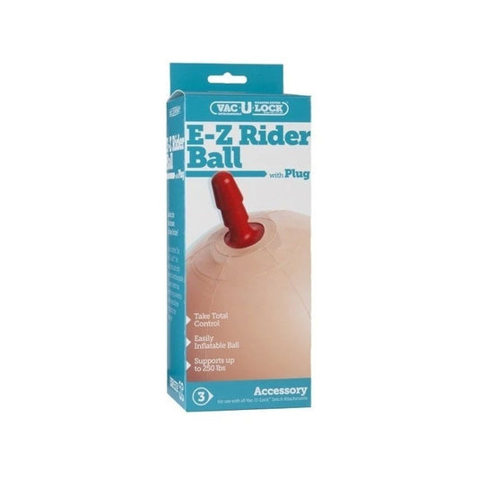 E-Z Rider Ball With Vac-U-Lock Plug - Strap On Sextoys