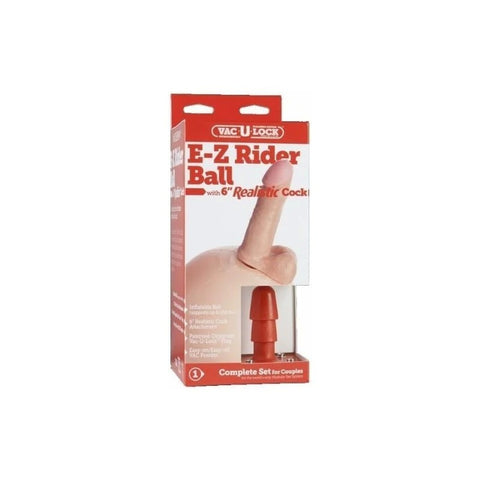 E-Z Rider Ball With Vac-U-Lock Plug - Strap On Sextoys