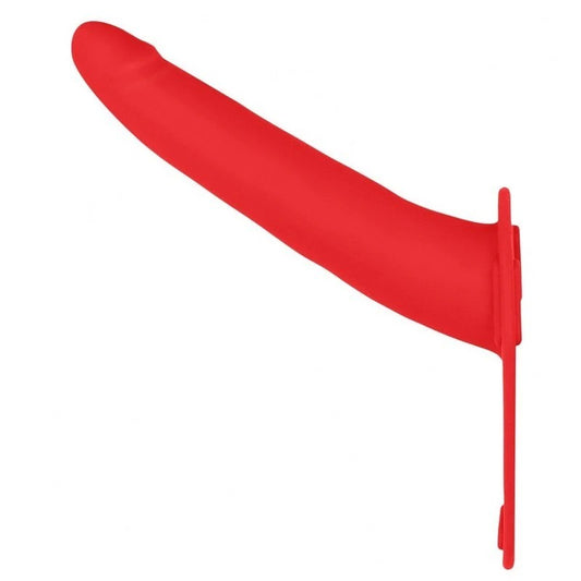 Ouch Hollow Curved Strap-On Red - Strap On Sextoys