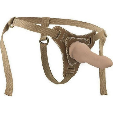 Premium Bonded Leather Strap On with Straps - Pumps, Extenders and Sleeves
