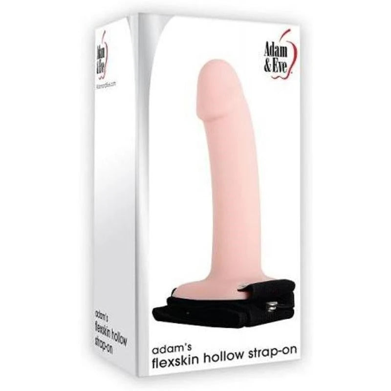 Adam and Eve Adams Flexskin Hollow Strap-On with Extensions Strap On Sextoys